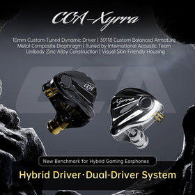 CCA Xyrra balanced armature 30118 adds detailed highs and precision.