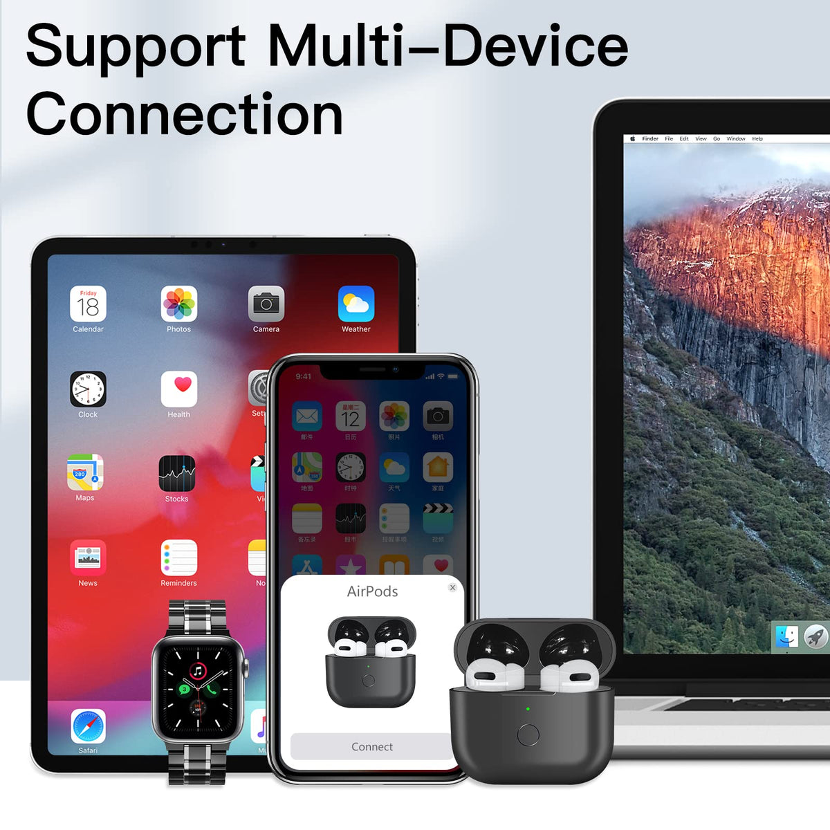 CCAN AirPod 3 charging case back view highlighting compact travel-friendly design