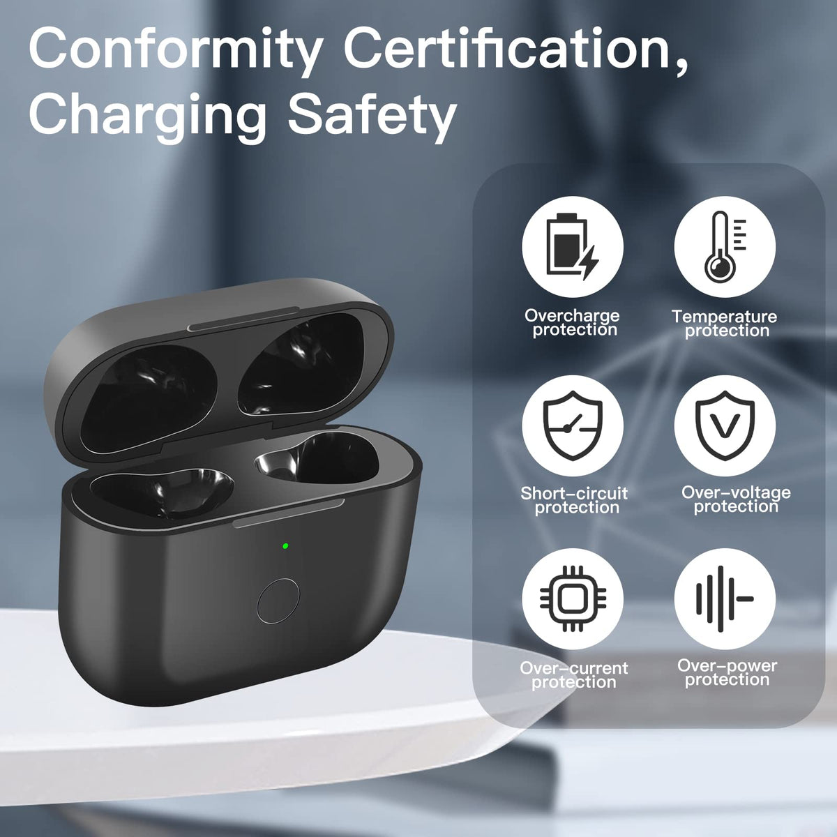 CCAN AirPod 3 charging case Bluetooth pairing control for quick reconnect