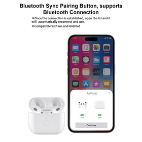 CCAN AirPod 4 replacement case back view showing USB-C charging port.