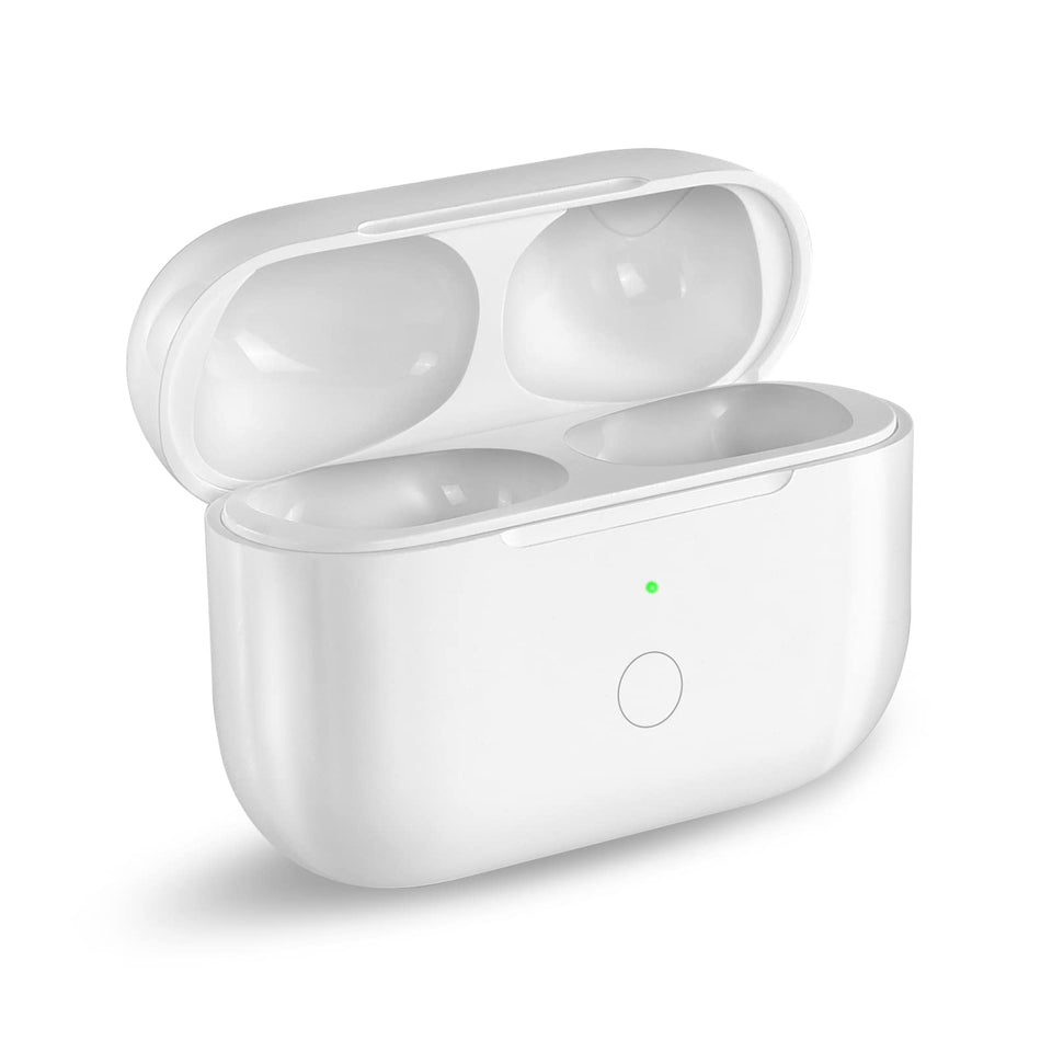 CCAN AirPods Pro case front view with 660mAh battery extends listening time.