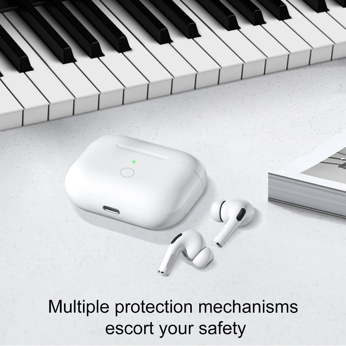 CCAN AirPods Pro case compact pebble design with 360° protection