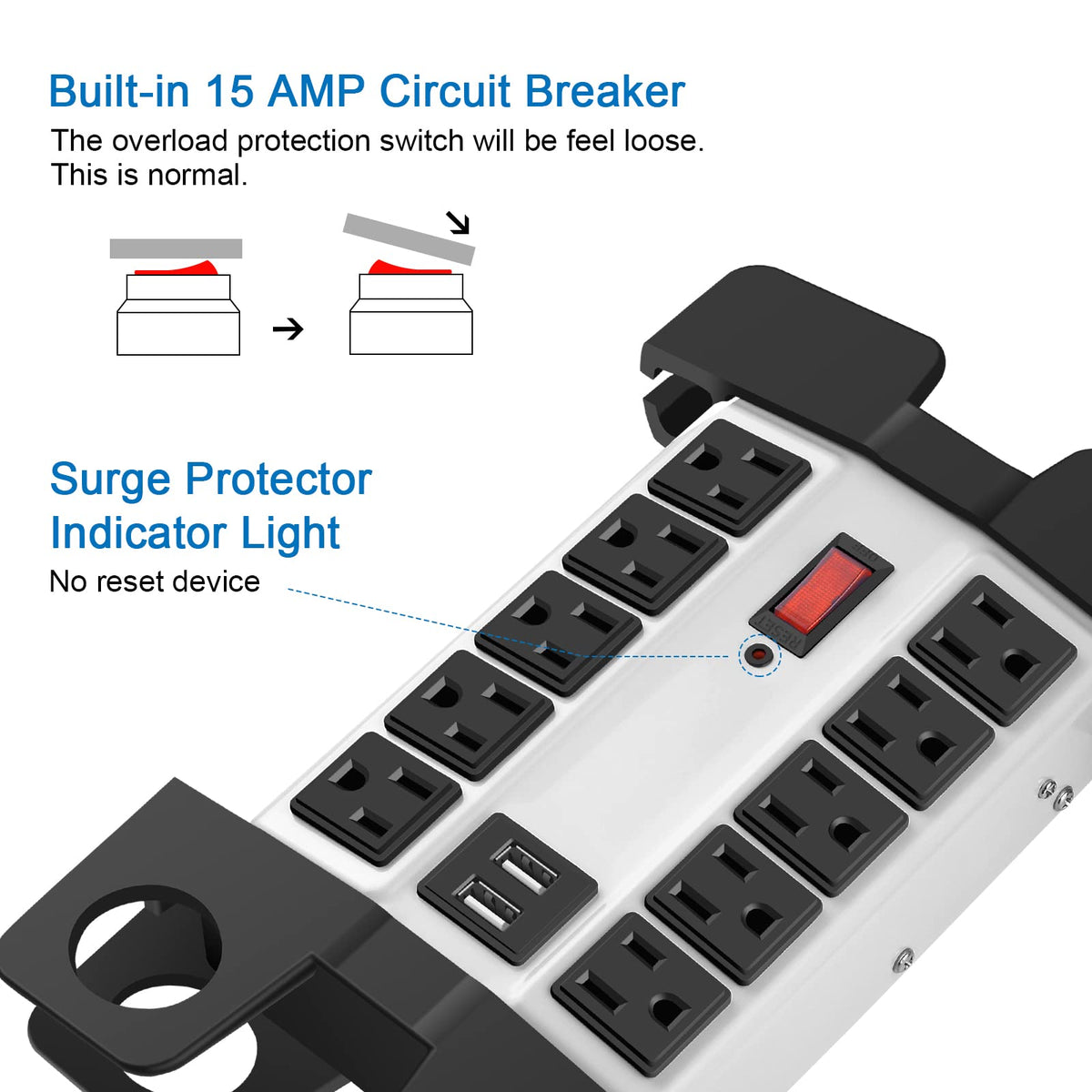 CCCEI 25-foot cord displayed to show long reach and flexible placement in workspaces