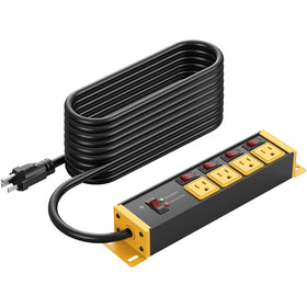 CCCEI 50ft outdoor extension cord with four outlets for versatile outdoor power delivery.