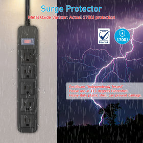 CCCEI 5ft flat-plug extension cord ideal for tight outdoor spaces.
