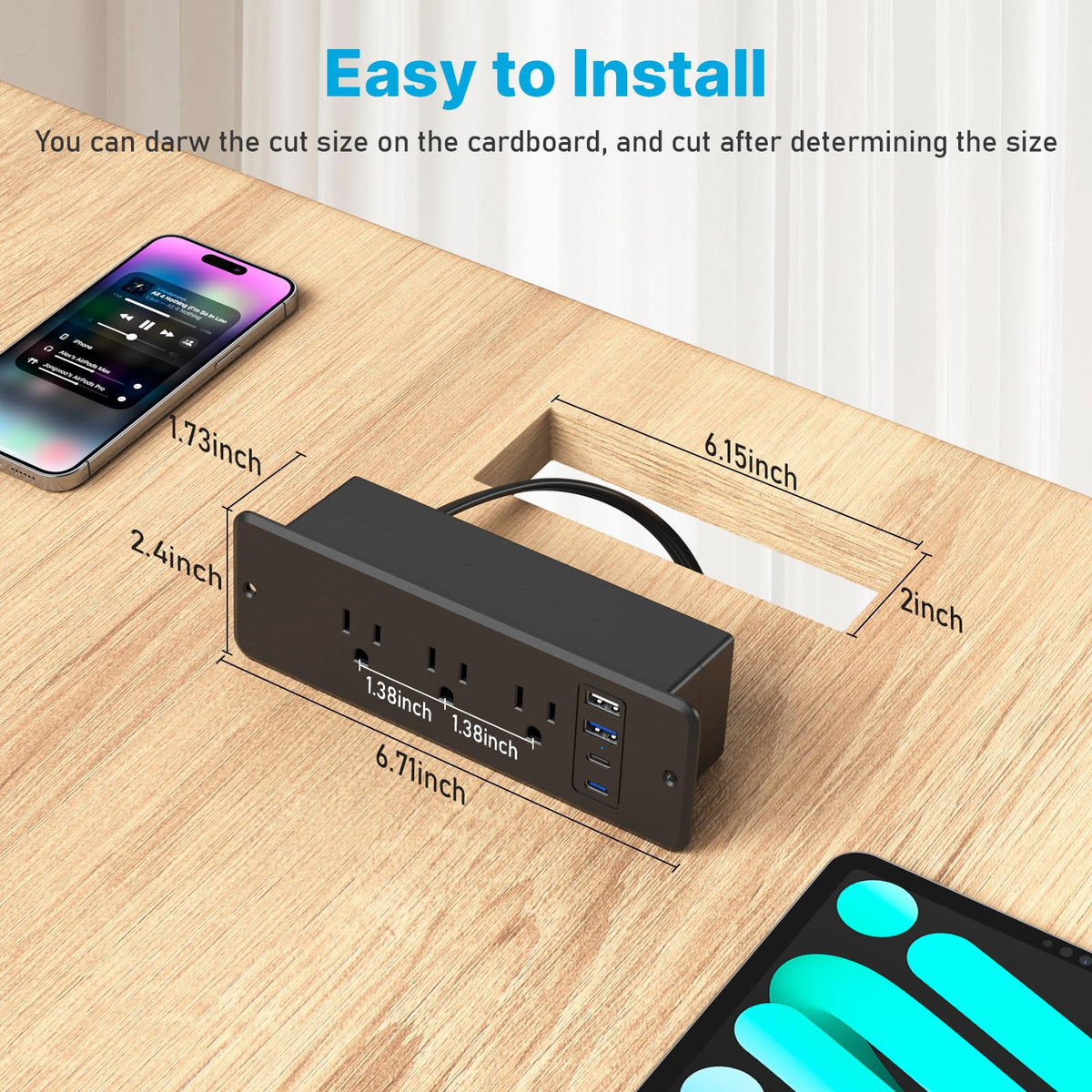 ABS fireproof housing with surge protection for safety