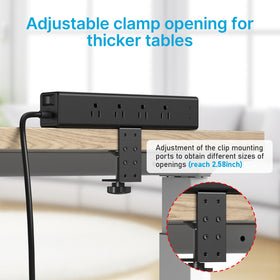 CCCEI AC outlets spaced to fit large plugs and adapters safely
