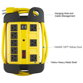 CCCEI resettable circuit breaker and ETL label close-up offering visible safety features