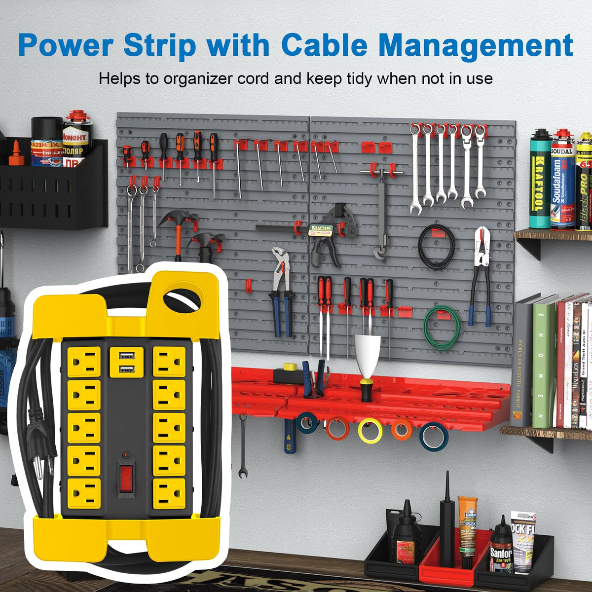 CCCEI surge protector label close-up showing 2700J rating that protects tools and electronics