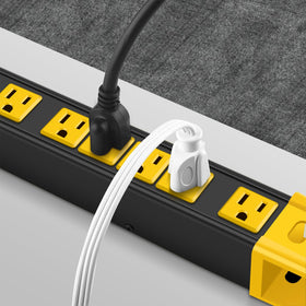 CCCEI cord wrap and keyhole mounts showing neat storage and secure mounting benefit