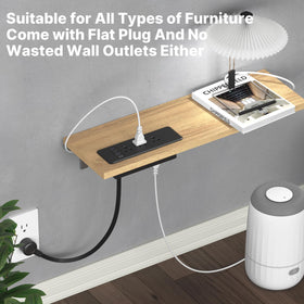 Desk-top mount power strip convenient for conference or nightstand use