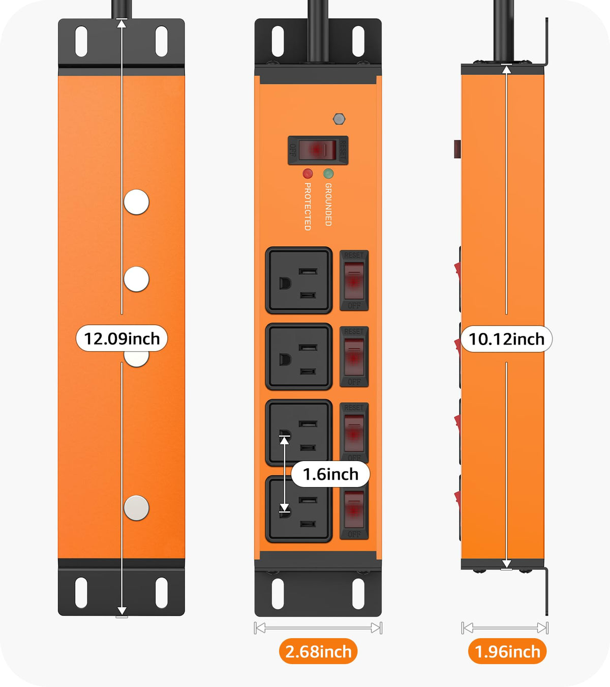 CCCEI dimension and scale with hands showing size and easy installation for users