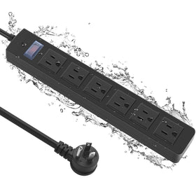 CCCEI front panel with six outdoor outlets showing versatile connections and convenience