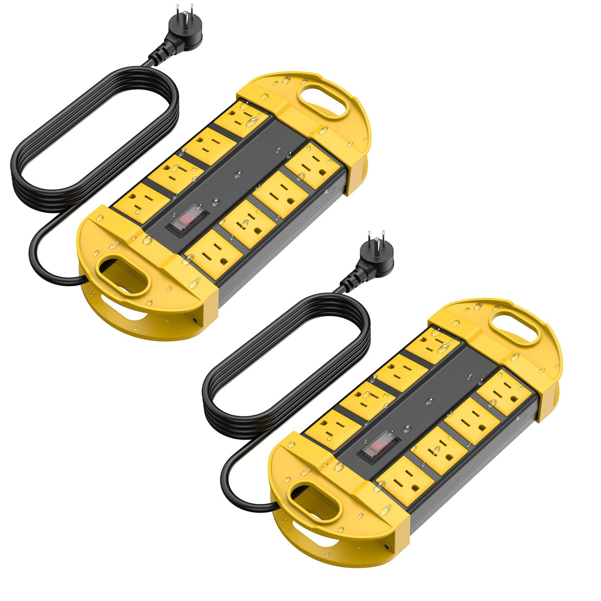 CCCEI front view showing weatherproof casing and high-visibility yellow for safe outdoor use