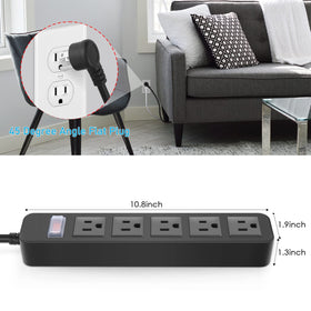 CCCEI garden lighting setup powered by outdoor strip with five outlets.