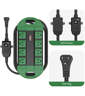 CCCEI powering Christmas lights in yard for neat seasonal lighting and easy control