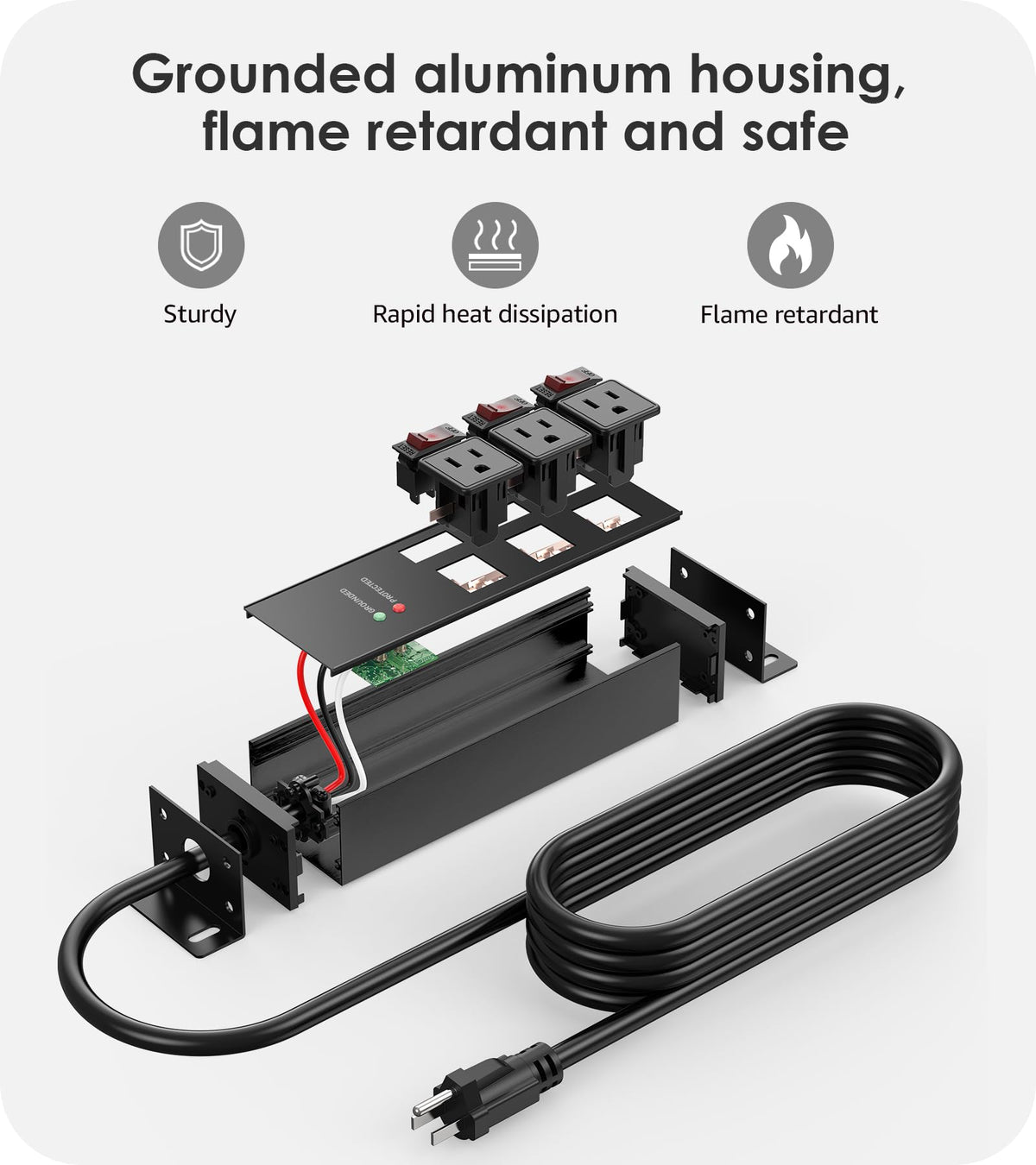 CCCEI mounted on a garage workbench demonstrating organized, accessible power
