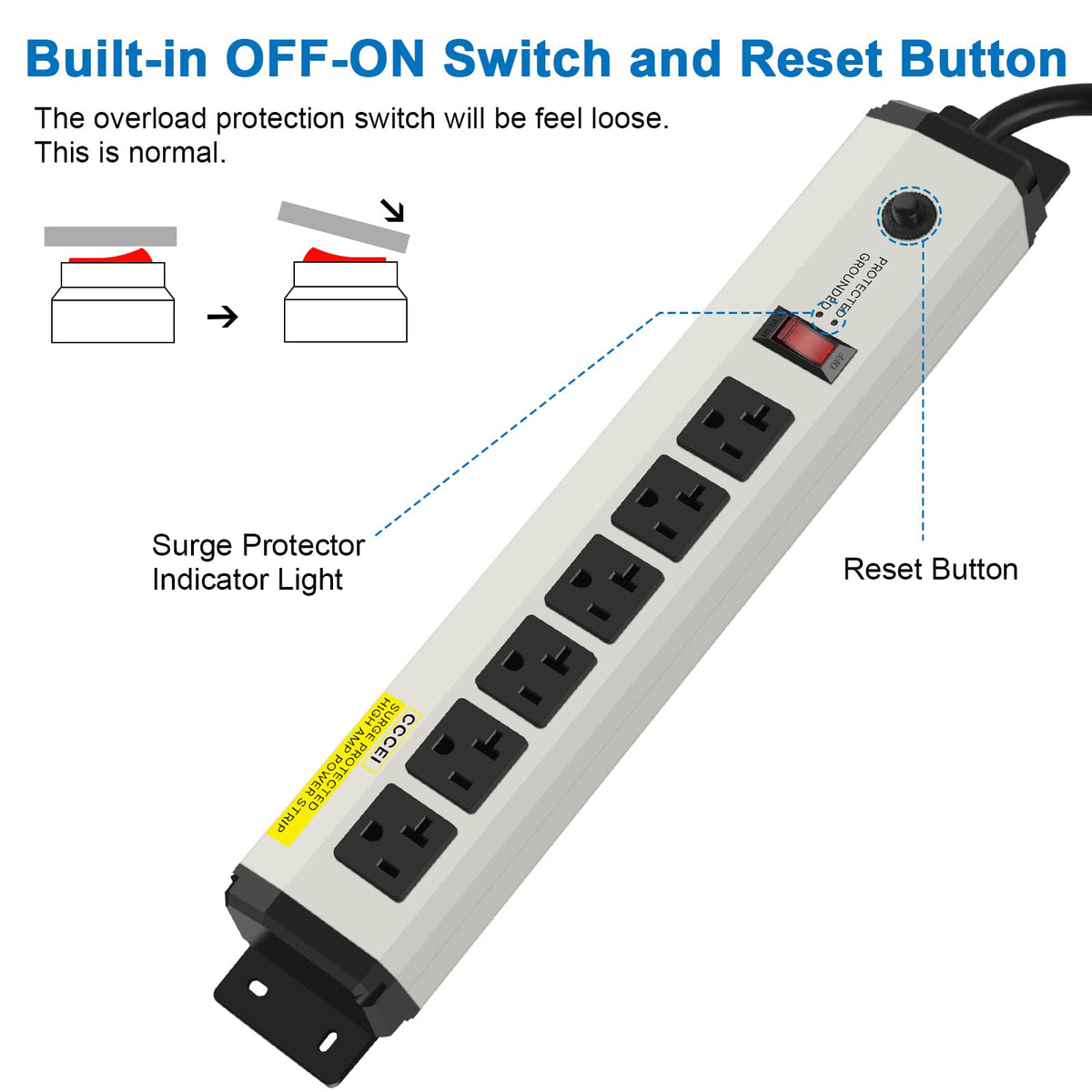 CCCEI mounted on garage wall offering secure placement and neat cable routing