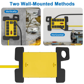 CCCEI mounted on workshop bench offering accessible protected power in use
