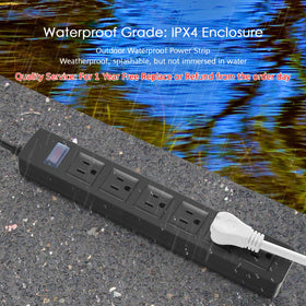 Close-up of CCCEI sealed outlets highlighting splash protection and safer connections