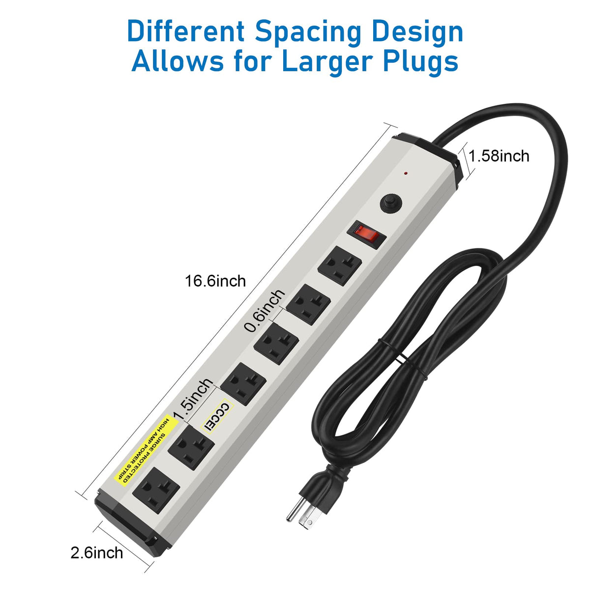 CCCEI packaging and specs label showing rating information for correct installation