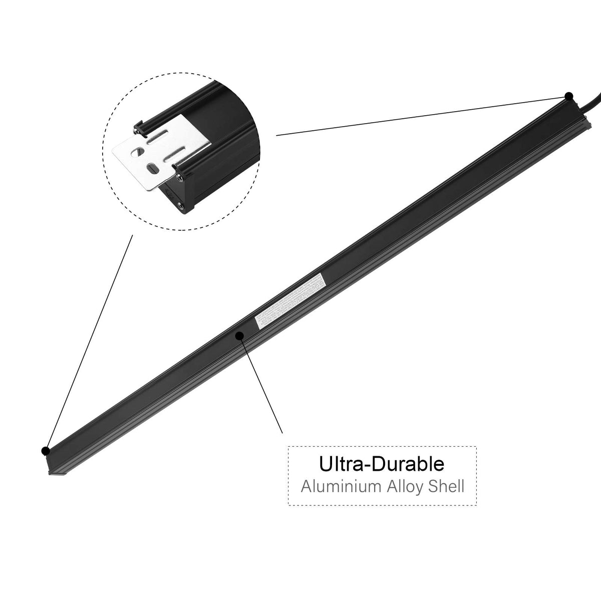 CCCEI side profile of extruded aluminum housing improving heat dissipation and durability