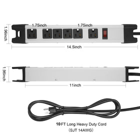CCCEI side view showing on/off switch and cord holder for tidy storage and control