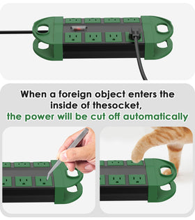 CCCEI size and scale comparison beside a hand showing 6-foot cord and compact footprint