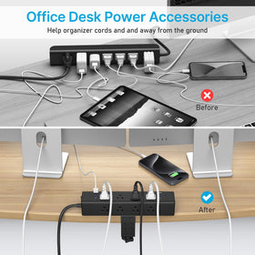CCCEI power switch and surge/ground indicators for quick status checks