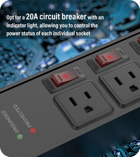 CCCEI surge protection indicator light and grounding detail to monitor safety