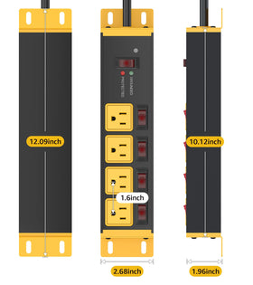 Two-pack CCCEI power strips provide flexible, scalable power distribution.