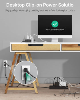 CCCEI USB ports closeup highlighting QC3.0 and 45W PD USB-C for fast charging