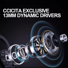 CCICITA K1 13mm drivers deliver balanced, clear sound