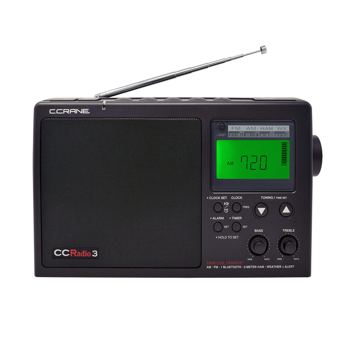 C. Crane CCRadio 3 provides NOAA weather alerts for informed decisions.