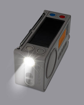 C.Crane CCRadio Solar backlit display and simple controls.