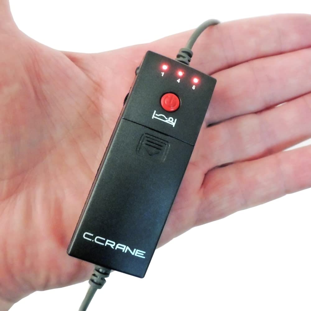 C.Crane SoftSpeaker 3K sleep timer aids automatic shutoff for routines.
