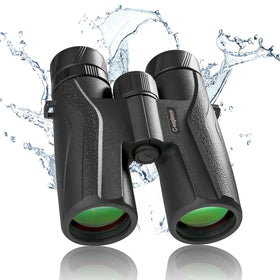 Compact C-eagleeye binoculars with included travel case for easy packing