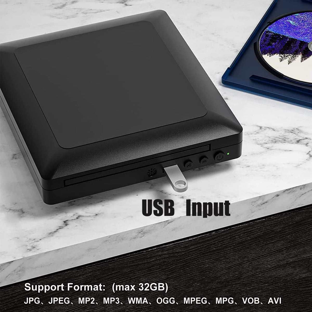 Ceihoit next to a hand to show compact size, ideal for travel benefit