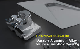 CEKAY Starlink Gen 3 mount wing-nuts demonstrate quick, tool-free clamp action.