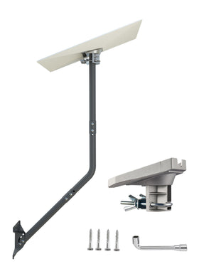 CEKAY Starlink Gen 3 mounting kit on a wall with a 51-inch pole for sturdy outdoor use.