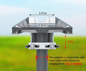 CEKAY mount installed under eave showing low-profile, weatherproof placement