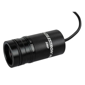 Celestron 5MP imager replaces eyepiece to turn any microscope digital projection.