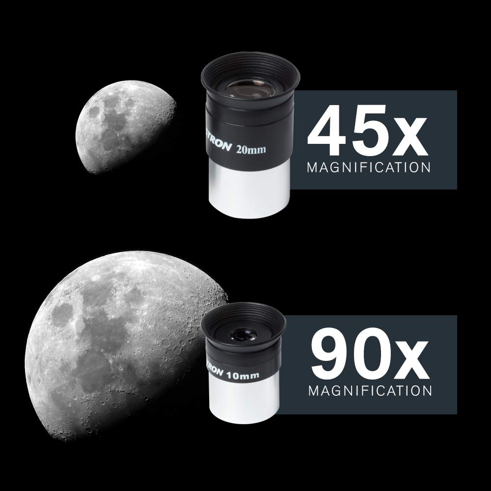 Celestron AstroMaster 70AZ weighs 10.8 lb for easy backyard setup.