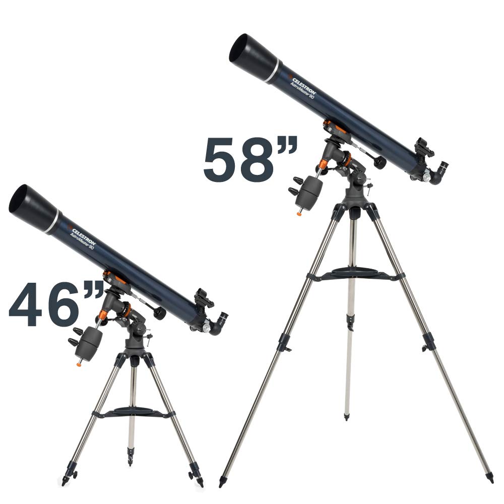 Celestron AstroMaster 90EQ includes free Starry Night software to plan sessions.