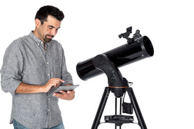 Celestron AstroFi 130 mirror diagonal provides comfortable viewing angles