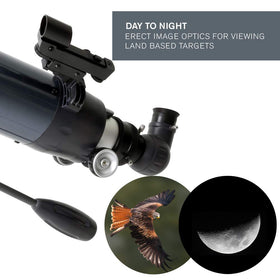 Celestron AstroMaster 102AZ 20mm eyepiece for wide-field views.