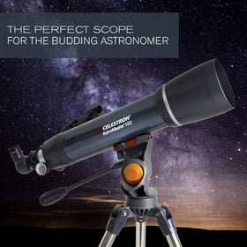 Celestron AstroMaster 102AZ erect image diagonal for upright viewing.