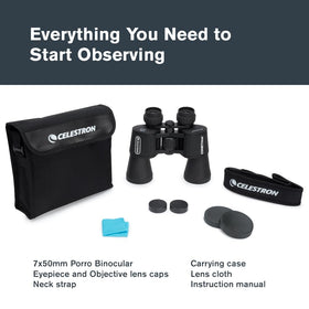 Celestron Cometron held in hands to show size and lightweight portability benefit