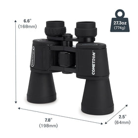 Celestron Cometron used under stars in a field illustrating wide-field night-sky viewing advantage