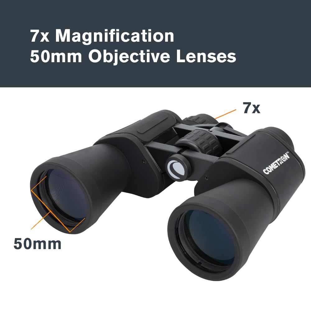Celestron Cometron large 50mm objective lenses capturing more light for brighter night views